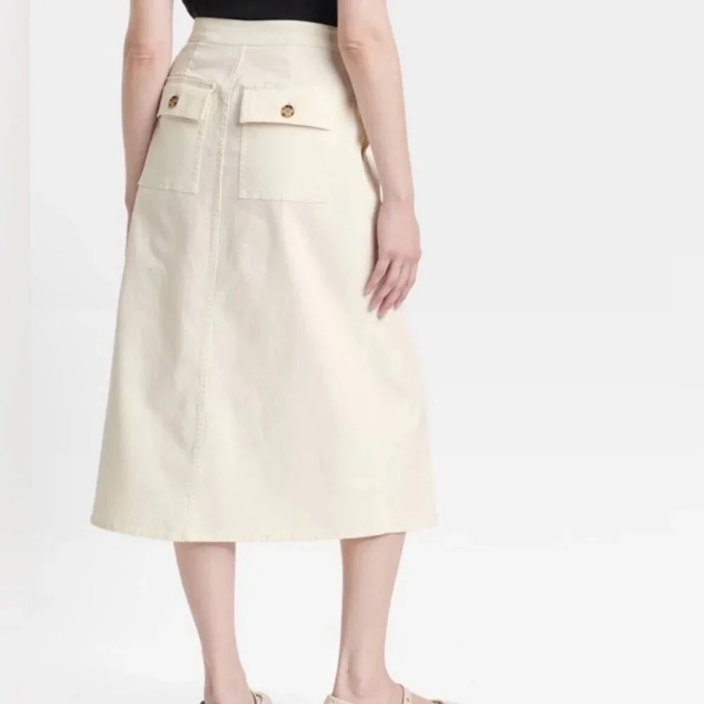 Universal Thread Women's Midi Wrap Skirt see discreption